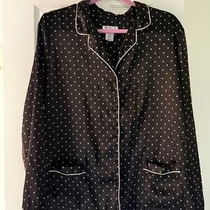 PINK Victoria's Secret Black Star Pajama Top